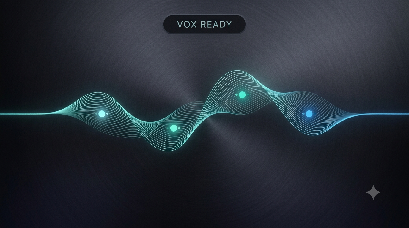 Vox — shared waveform with multiple agent nodes